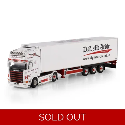 Pre-Order Full Price WSI TRUCK 1.50 D G McArdle Scania 144 & Chereau Fridge Trailer Q2 2026 title=